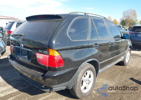 2002 BMW X5 3.0I z USA, uszkodzony, nr VIN 5UXFA53512LP43875